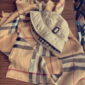 Burberry cashmere scarf and hat